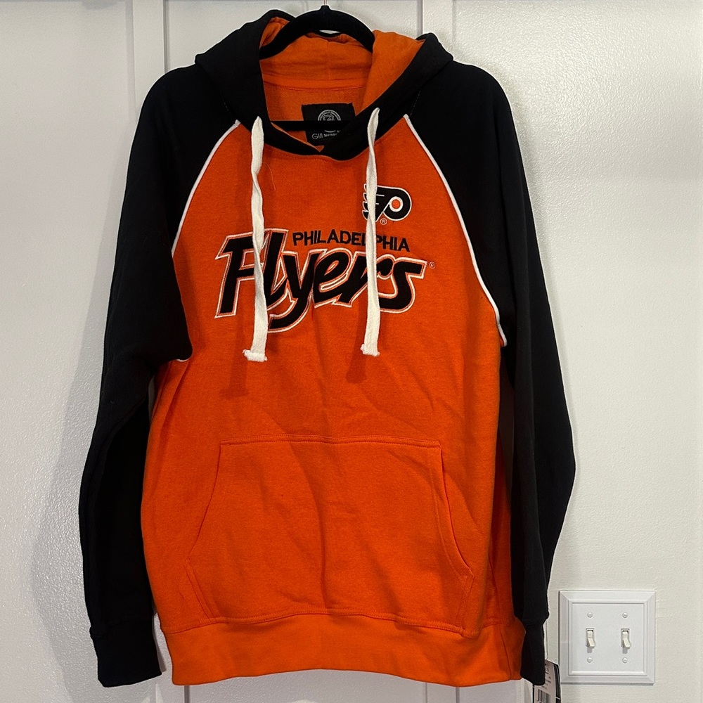 Men's Philadelphia Flyers Orange and Black Hoodie